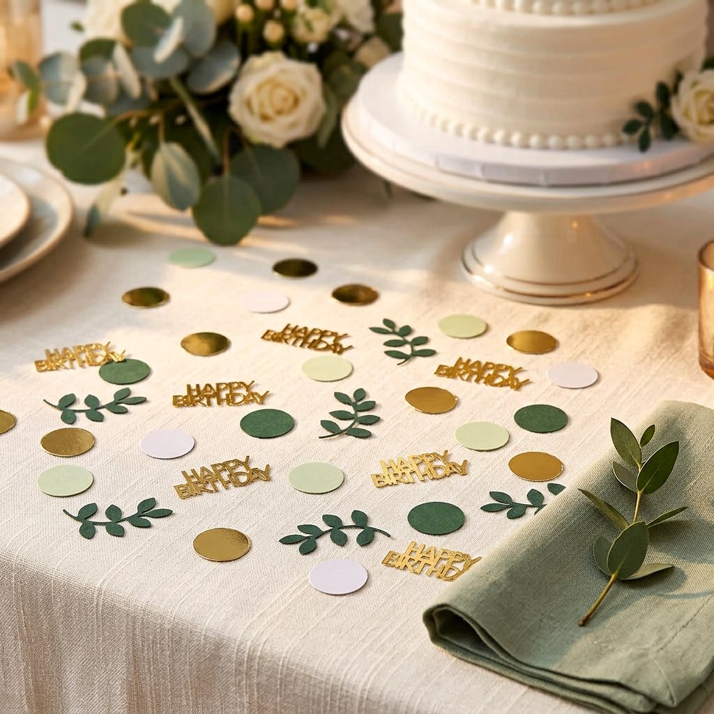 Confeti de Cumpleaños con Núme - Table Number Gold reseña y precio