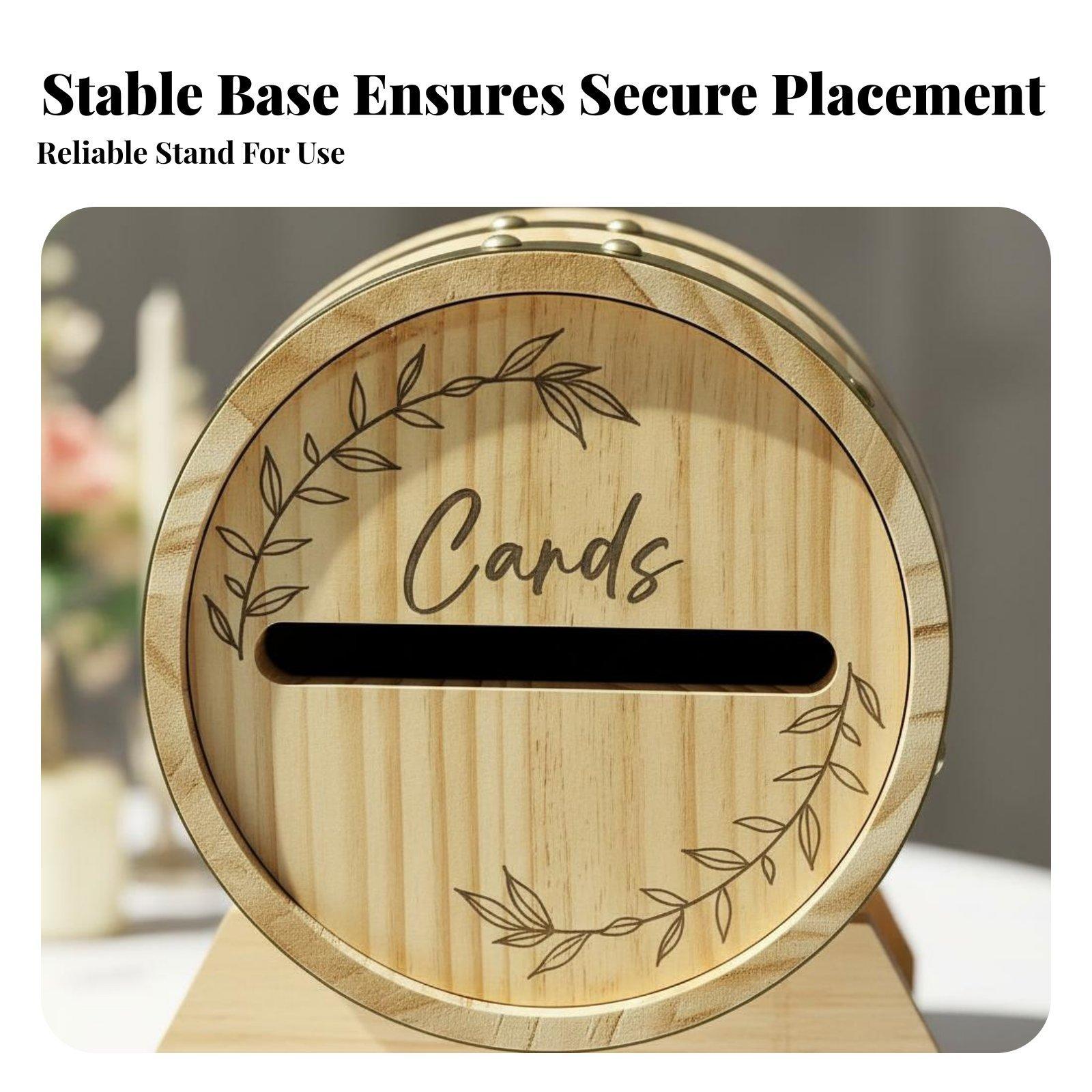 Caja de madera grande para tar - Wedding Card Box reseña y precio