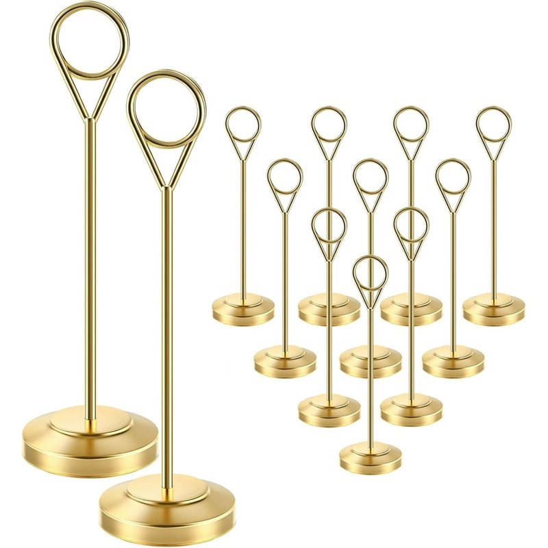 LLCS-12 soportes dorados para  - Table Number Gold reseña y precio