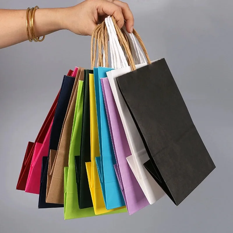 Bolsas de papel kraft con asas - Wedding/Event Supply Store reseña y precio